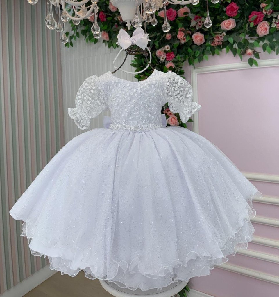 Vestido Bella Child Laize Branco